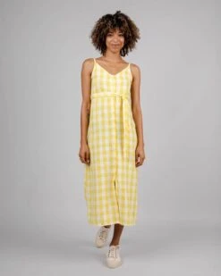 Brava Fabrics Dress Lorena Strap Lemon Yellow