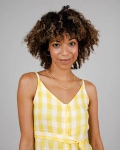 Brava Fabrics Dress Lorena Strap Lemon Yellow -Brava Clothing Shop Product ProductPropertyID 144344840