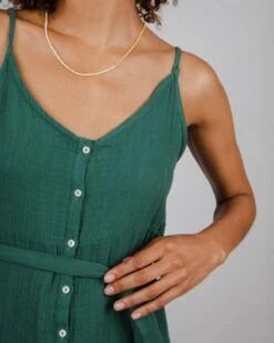 Brava Fabrics Dress Bubble Strap Morera Green -Brava Clothing Shop Product ProductPropertyID 144344867