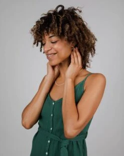 Brava Fabrics Dress Bubble Strap Morera Green -Brava Clothing Shop Product ProductPropertyID 144344869