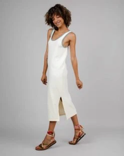 Brava Fabrics Dress Jersey Long White