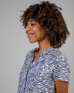 Brava Fabrics Dress Tiger Midi White -Brava Clothing Shop Product ProductPropertyID 144345113