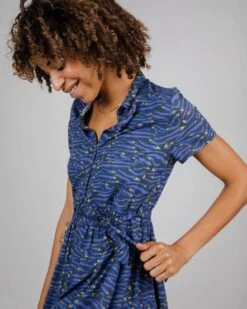 Brava Fabrics Midi Dress Jalapeño Purple -Brava Clothing Shop Product ProductPropertyID 144345162