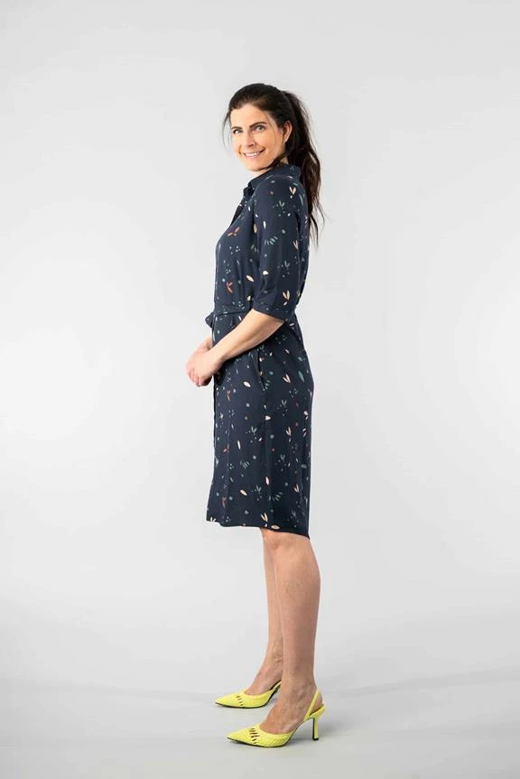 Dress Merel Graphics Navy Blue 8 Dress Merel Graphics Navy Blue - Image 6