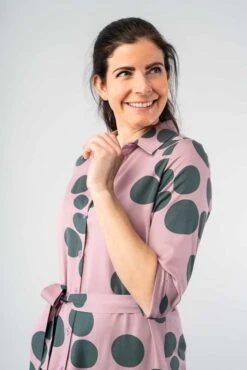 Dress Merel Lila Circle Pink -Brava Clothing Shop Product ProductPropertyID 145164388