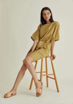 Komodo Dress Akina Khaki Green