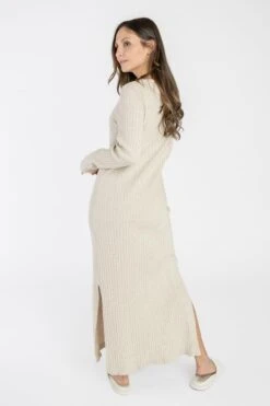 Midi Dress With Long Slit White 13 Midi Dress With Long Slit White -Brava Clothing Shop Product ProductPropertyID 147831993