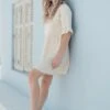 Dress Short Muslin Beige -Brava Clothing Shop Product ProductPropertyID 147832311