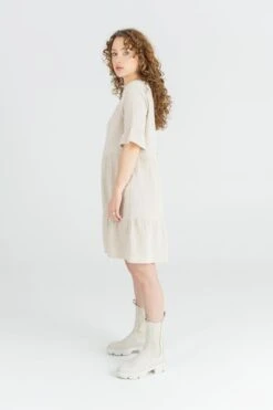 Dress Short Muslin Beige -Brava Clothing Shop Product ProductPropertyID 147832315