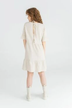 Dress Short Muslin Beige -Brava Clothing Shop Product ProductPropertyID 147832317