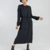 Midi Dress With Underdress Black 2 Midi Dress With Underdress Black -Brava Clothing Shop Product ProductPropertyID 147833068