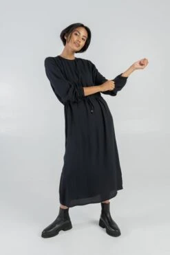 Midi Dress With Underdress Black 8 Midi Dress With Underdress Black -Brava Clothing Shop Product ProductPropertyID 147833070
