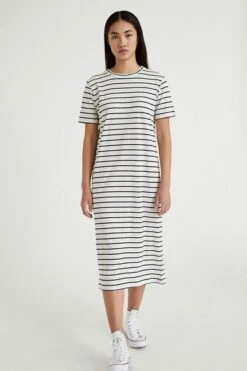 Dress Short-Sleeved Striped