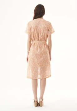 Voile Dress Flower Light Brown 8 Voile Dress Flower Light Brown -Brava Clothing Shop Product ProductPropertyID 149912427