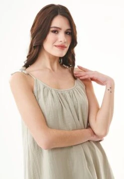 Dress Spaghetti Strap Tint Green -Brava Clothing Shop Product ProductPropertyID 149912449