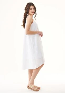 Dress Spaghetti Strap White -Brava Clothing Shop Product ProductPropertyID 149912627