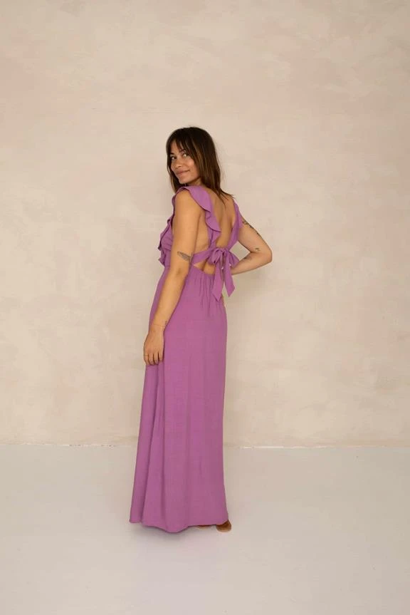 Dress Manya Dusty Lavender Lilac 5 Dress Manya Dusty Lavender Lilac - Image 3