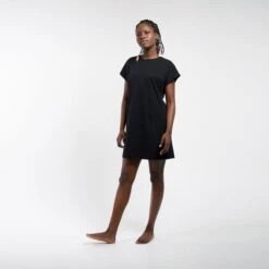 T-Shirt Dress Loose Black -Brava Clothing Shop Product ProductPropertyID 150032447