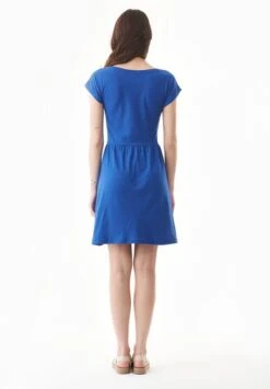 Dress Jersey Slub Sea Blue 8 Dress Jersey Slub Sea Blue -Brava Clothing Shop Product ProductPropertyID 150464606