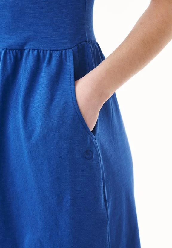 Dress Jersey Slub Sea Blue 6 Dress Jersey Slub Sea Blue - Image 4