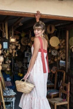 Dress Flora Floral Coral -Brava Clothing Shop Product ProductPropertyID 150688025