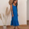Dress Frill Lapis Blue -Brava Clothing Shop Product ProductPropertyID 151319976