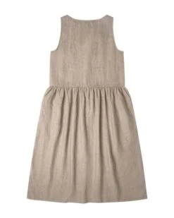 Dress Gathered Almond Beige -Brava Clothing Shop Product ProductPropertyID 151320031