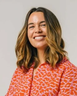 Brava Fabrics Long Dress Cocktail Pink & Orange -Brava Clothing Shop Product ProductPropertyID 154055294