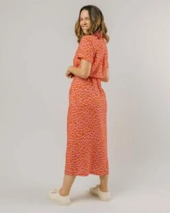 Brava Fabrics Long Dress Cocktail Pink & Orange -Brava Clothing Shop Product ProductPropertyID 154055295