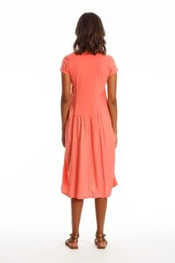Dress City Coral Pink -Brava Clothing Shop Product ProductPropertyID 156135331