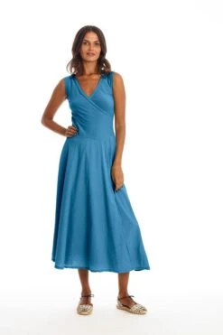 Dress Sleeveless Veronika Maui Blue