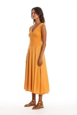 Dress Sleeveless Veronika Gold Sand Yellow -Brava Clothing Shop Product ProductPropertyID 156136014
