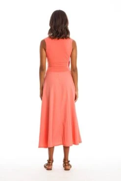 Dress Sleeveless Veronika Coral Pink -Brava Clothing Shop Product ProductPropertyID 156136032