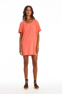 Dress Jane Coral Pink -Brava Clothing Shop Product ProductPropertyID 156136181