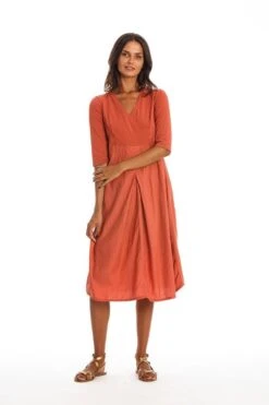 Dress City Earth Red