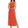 Maxi Dress Sleeveless Mia Terracotta Orange 1 Maxi Dress Sleeveless Mia Terracotta Orange -Brava Clothing Shop Product ProductPropertyID 156138672