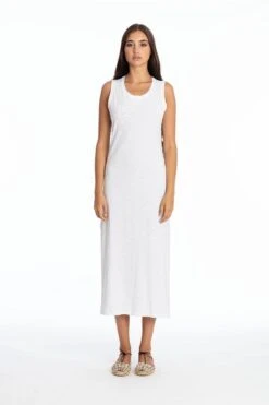 Maxi Dress Sleeveless Mia White -Brava Clothing Shop Product ProductPropertyID 156138681