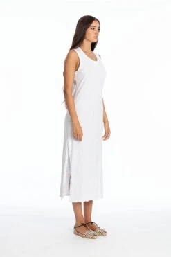 Maxi Dress Sleeveless Mia White -Brava Clothing Shop Product ProductPropertyID 156138682