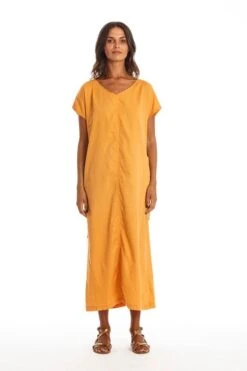 Dress Tessa Camel Yellow -Brava Clothing Shop Product ProductPropertyID 156138863