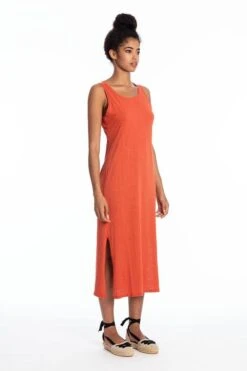 Dress Sleeveless Uma Terracotta Orange