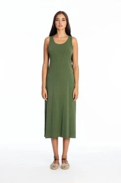 Dress Sleeveless Uma Forest Green -Brava Clothing Shop Product ProductPropertyID 156140542