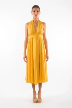 Dress Marilyn Gold Yellow