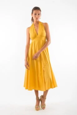 Dress Marilyn Gold Yellow -Brava Clothing Shop Product ProductPropertyID 156140580