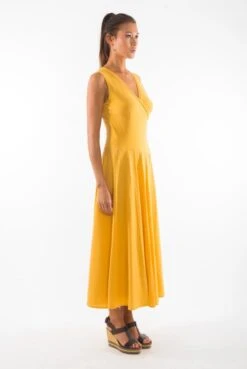 Dress Sleeveless Veronika Gold Yellow -Brava Clothing Shop Product ProductPropertyID 156141753