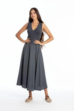 Dress Sleeveless Veronika Lava Blue