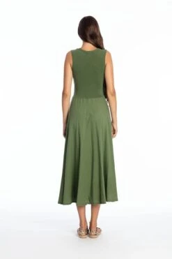 Dress Sleeveless Veronika Forest Green -Brava Clothing Shop Product ProductPropertyID 156142016