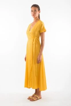 Dress Calypso Gold Yellow -Brava Clothing Shop Product ProductPropertyID 156142124