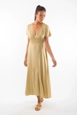 Dress Calypso Camel Yellow