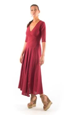 Dress Veronika Burgundy Red -Brava Clothing Shop Product ProductPropertyID 156144189