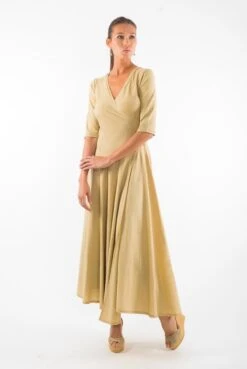 Dress Veronika Camel Yellow